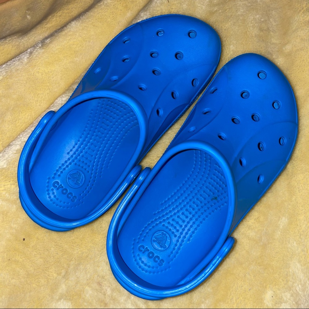 Blue crocs